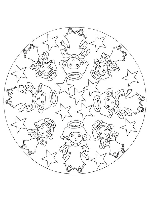 Plansa de colorat cu Craciun 3 223